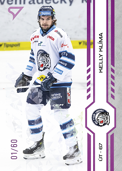 Kelly Klima Liberec Tipsport ELH 2024/25 SportZoo 2. serie Purple Iceberg /60 #307
